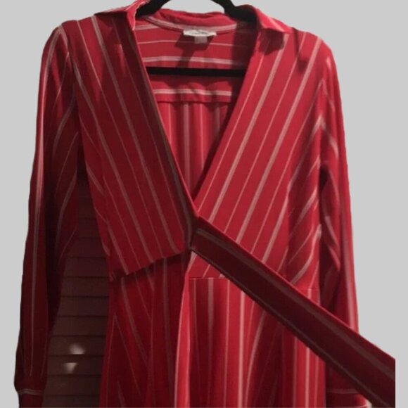 NWT Calvin Klein Wrap Collared Dress - Picture 9 of 10